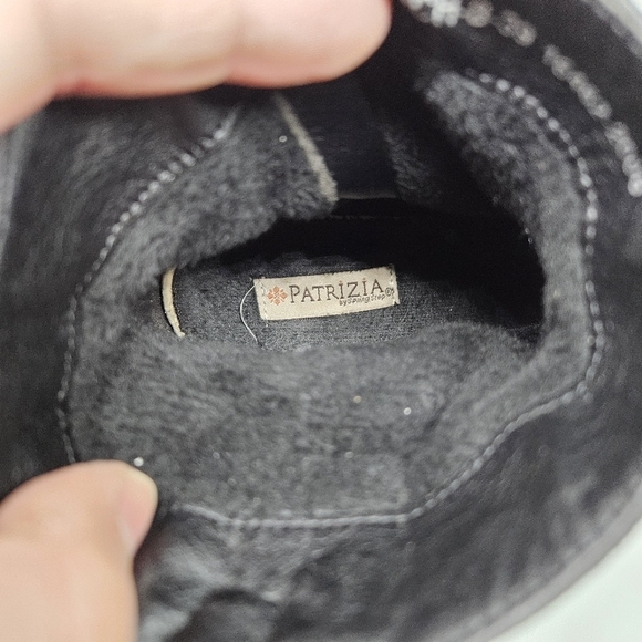 Patrizia Spring Step Blanch black faux leather ankle boots EU 39 US 8.5 - Picture 10 of 12